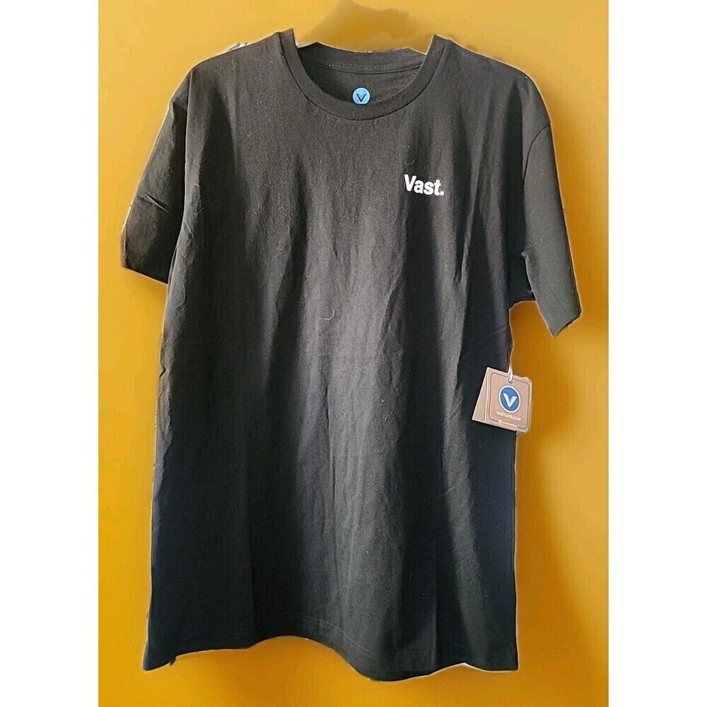 VAST LIFE Graphic T-Shirt Medium White Letters NWT Mens SURFING B15 Streetwear